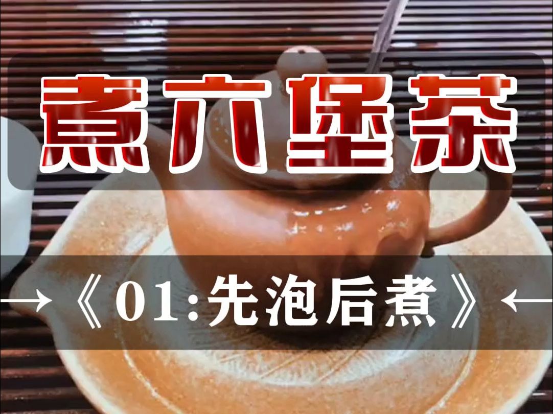 六堡茶煮茶方法01:先泡后煮哔哩哔哩bilibili