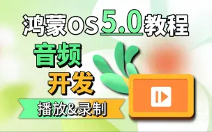 Download Video: 鸿蒙高级开发【音频开发】基于（HarmonyOS NEXT/API12）实战音频的播放与录制功能实现