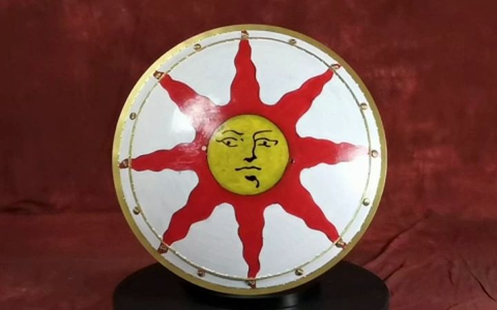 黑暗之魂太阳骑士索拉尔盾牌古典实战史实钢潮玩礼物安防壁饰