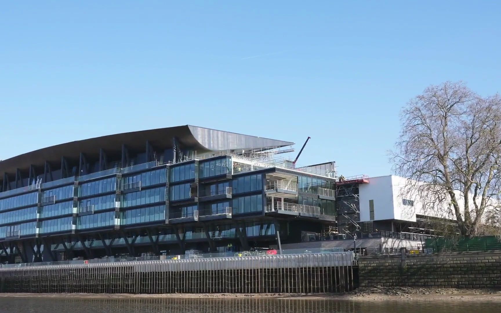球场富勒姆主场伦敦河滨球场建造进展2022年3月