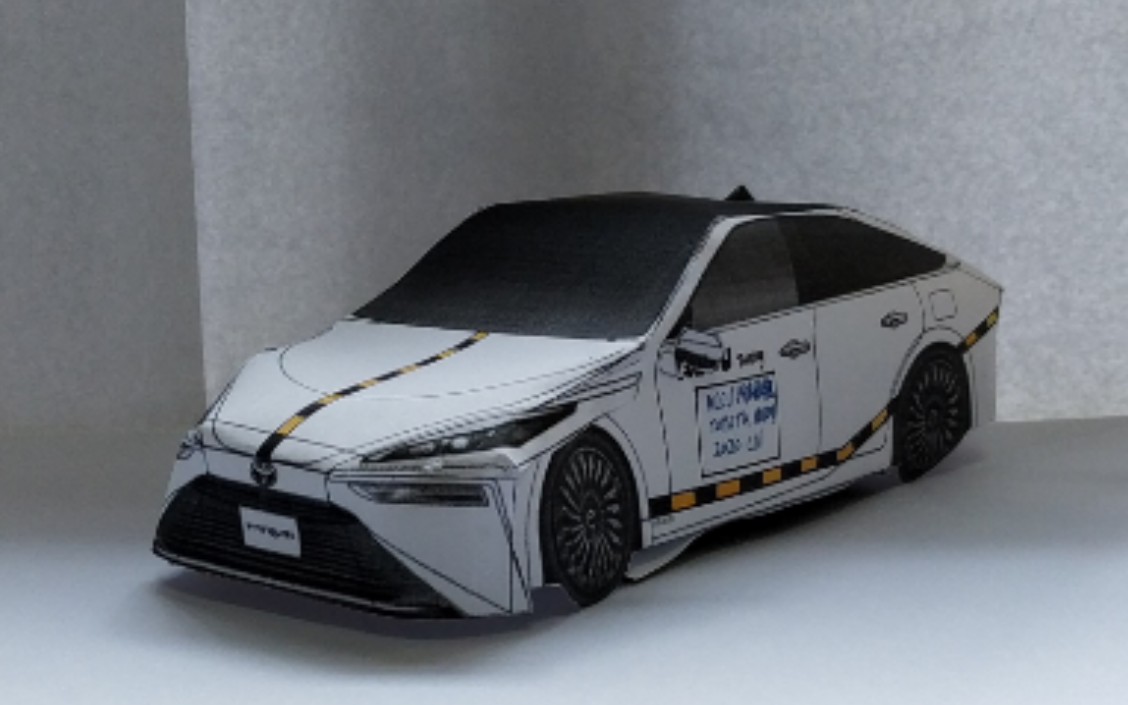 [accu汽车纸模工厂]toyota miari 碰撞测试