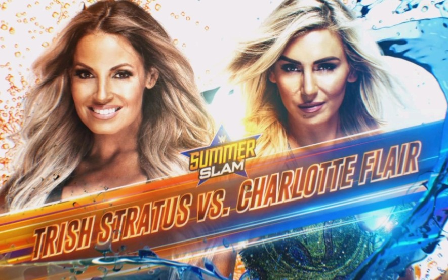 SummerSlam 2019.08.11 Trish Stratus vs. Charlotte Flair哔哩哔哩bilibili