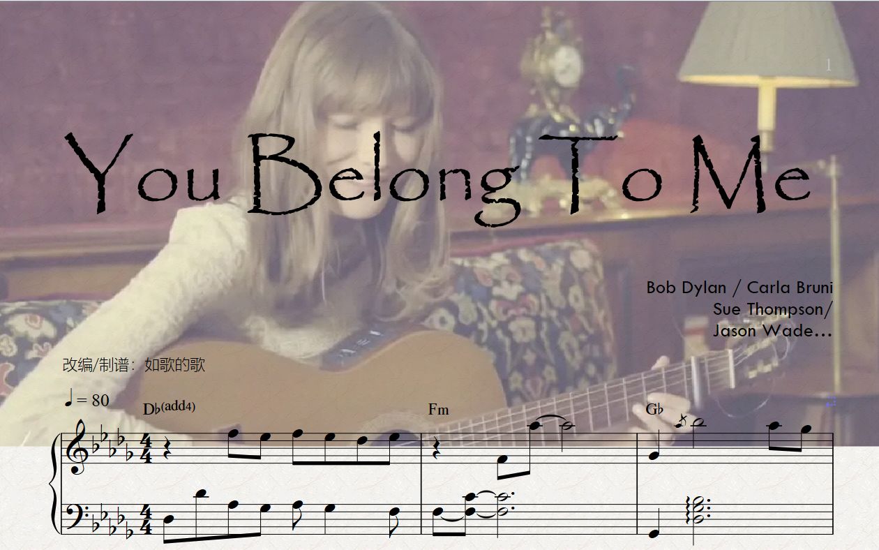 [图]《You Belong To Me》告白婚礼求爱氛围音乐