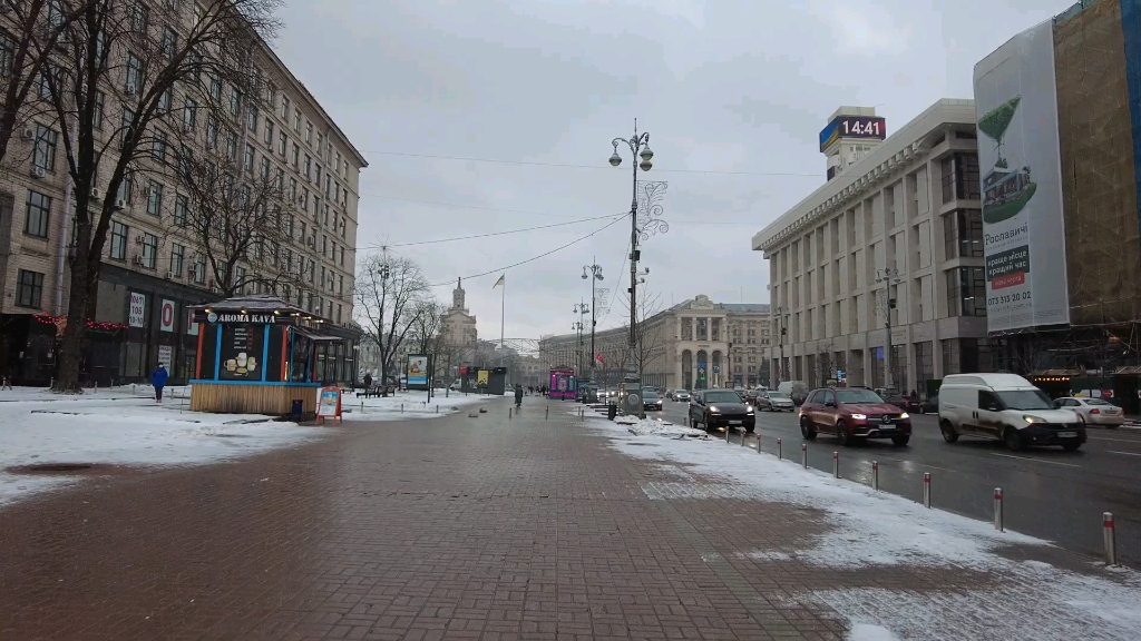 漫步在基辅市中心战前三周的乌克兰|Kiev city centre walking tourUkraine 3 weeks before the war哔哩哔哩bilibili