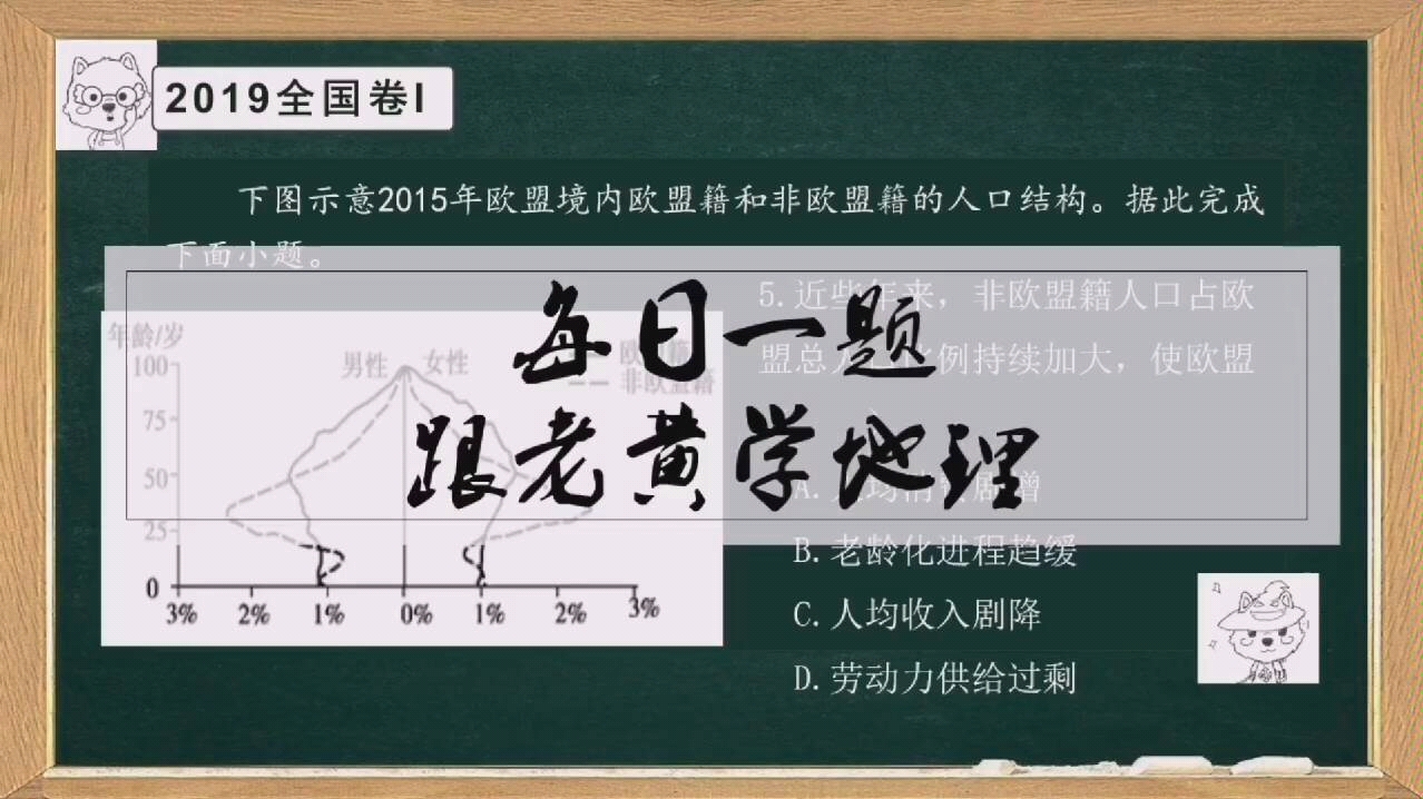 地理高考真题就是这么简单~高考真题2019全国卷1.5哔哩哔哩bilibili