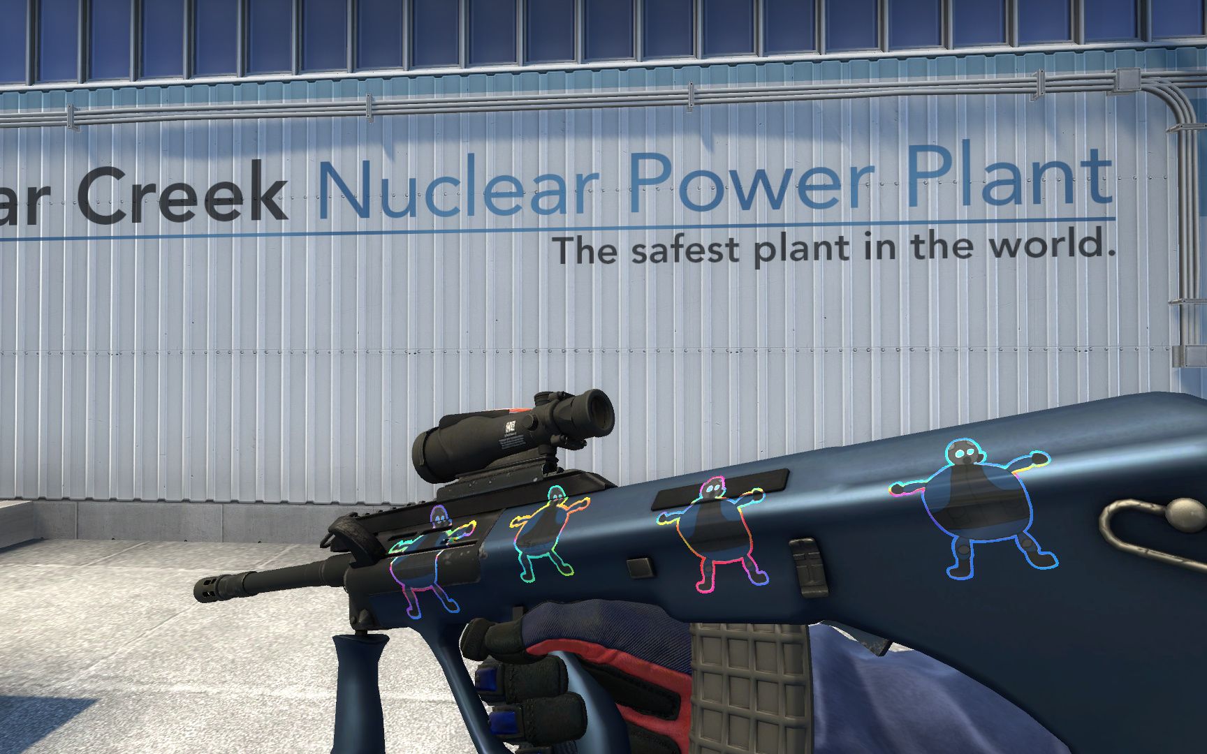 [csgo印花]poorlydrawn幻彩全息效果速览!