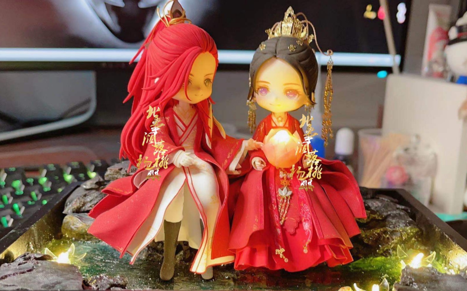 【剑网3】手工粘土人之四代七夕盒子