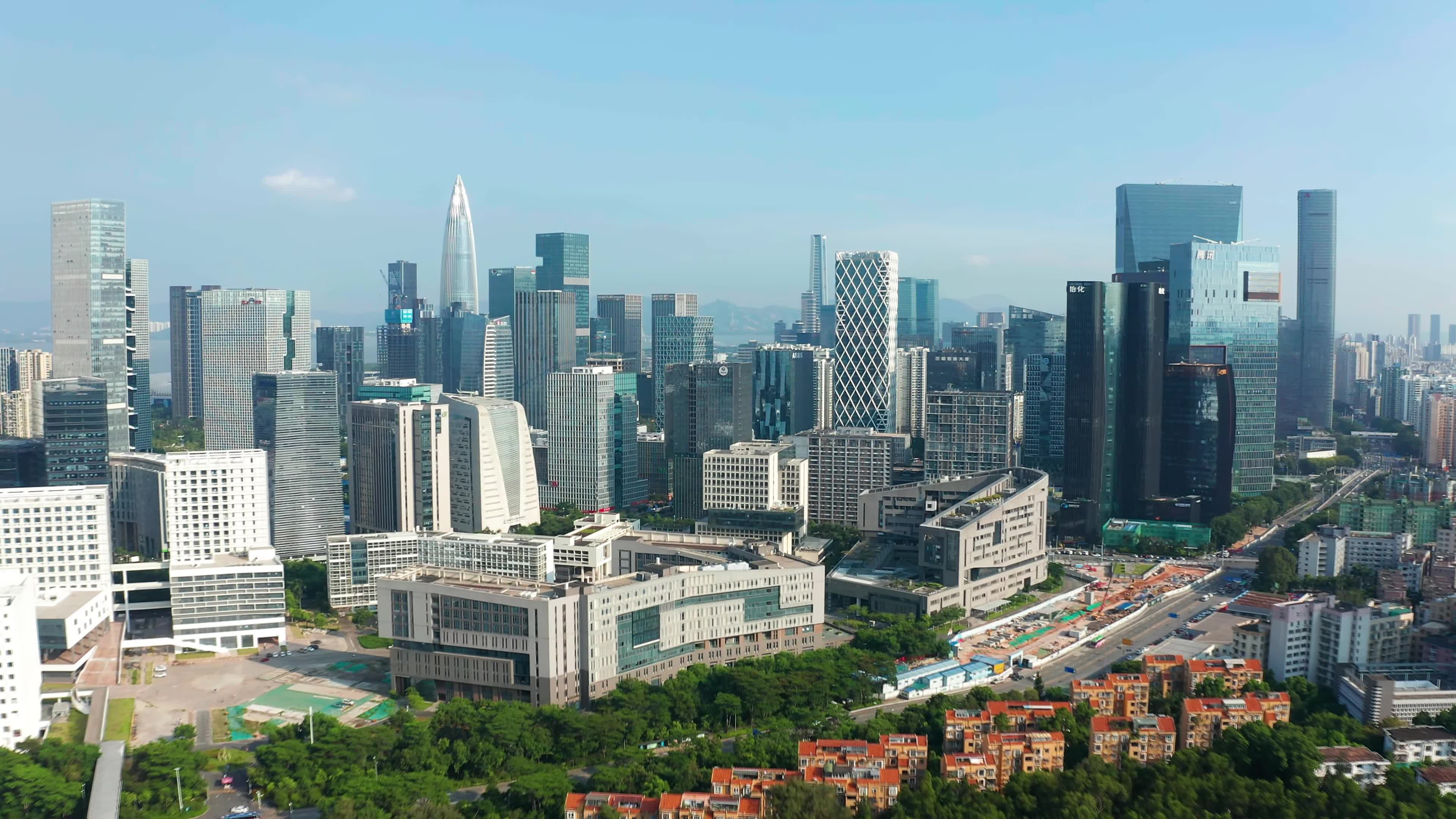 航拍深圳南山高楼大厦片区4k【大疆 御 mavic 2 pro】