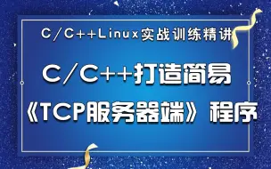 下载视频: 【干货分享】C/C++打造简易《TCP服务器端》程序丨TCP协议、UDP协议、IP协议