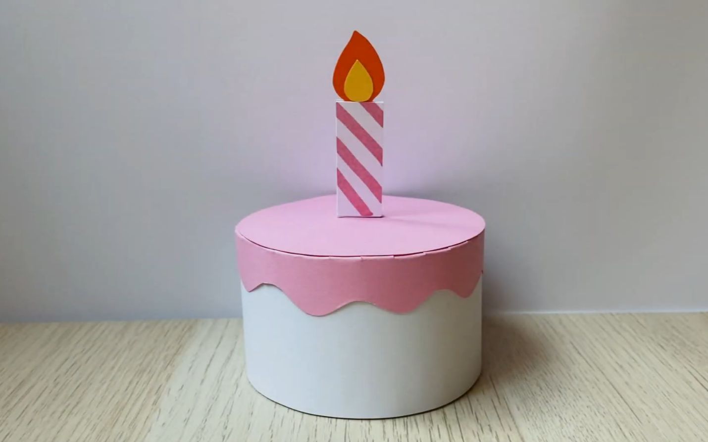 可爱!小蛋糕造型 生日卡片 diy 小教学