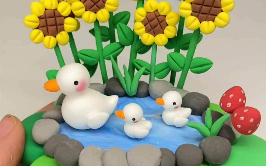 粘土鸭鸭池塘教程