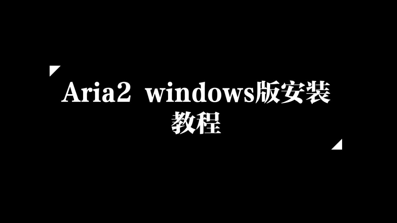 取代迅雷进行BT种子和视频的下载,Aria2软件安装教程哔哩哔哩bilibili