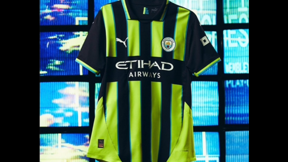 曼城发布24-25赛季客场球衣