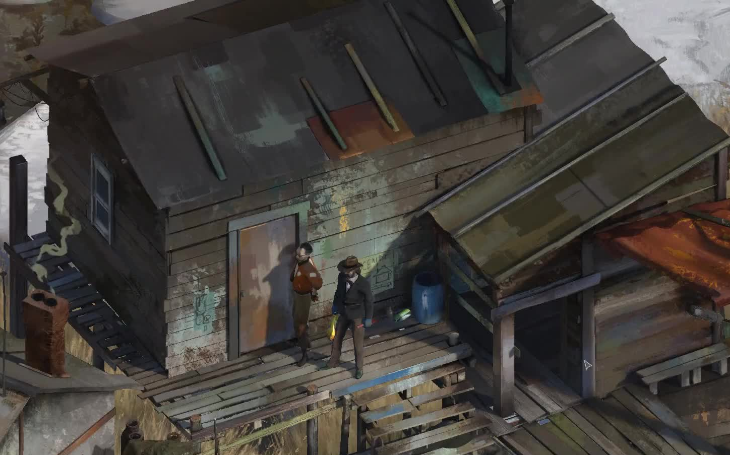 [图]《极乐迪斯科（Disco Elysium）》P8：在小渔村有了一间属于自己的房间