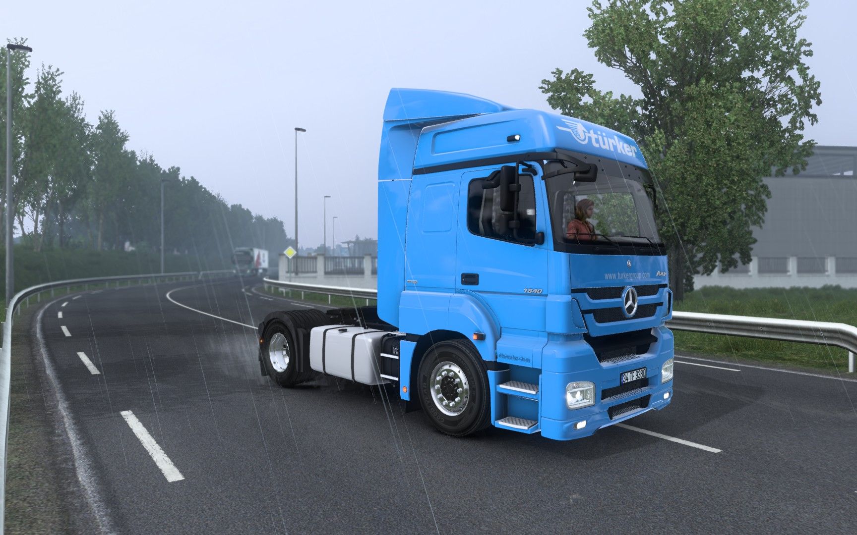 欧卡2mod:奔驰axor 1840 mp3 卡车 重做 3.0(1.43)