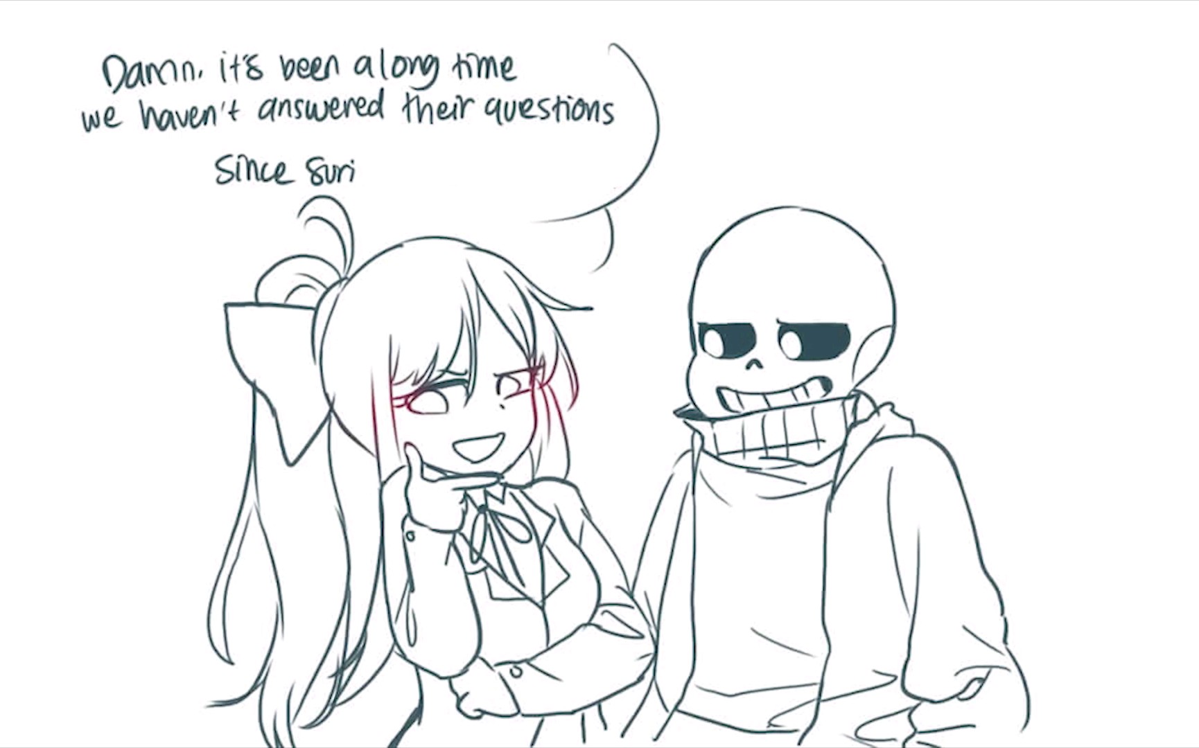 传说之下漫配sans和monika的ask