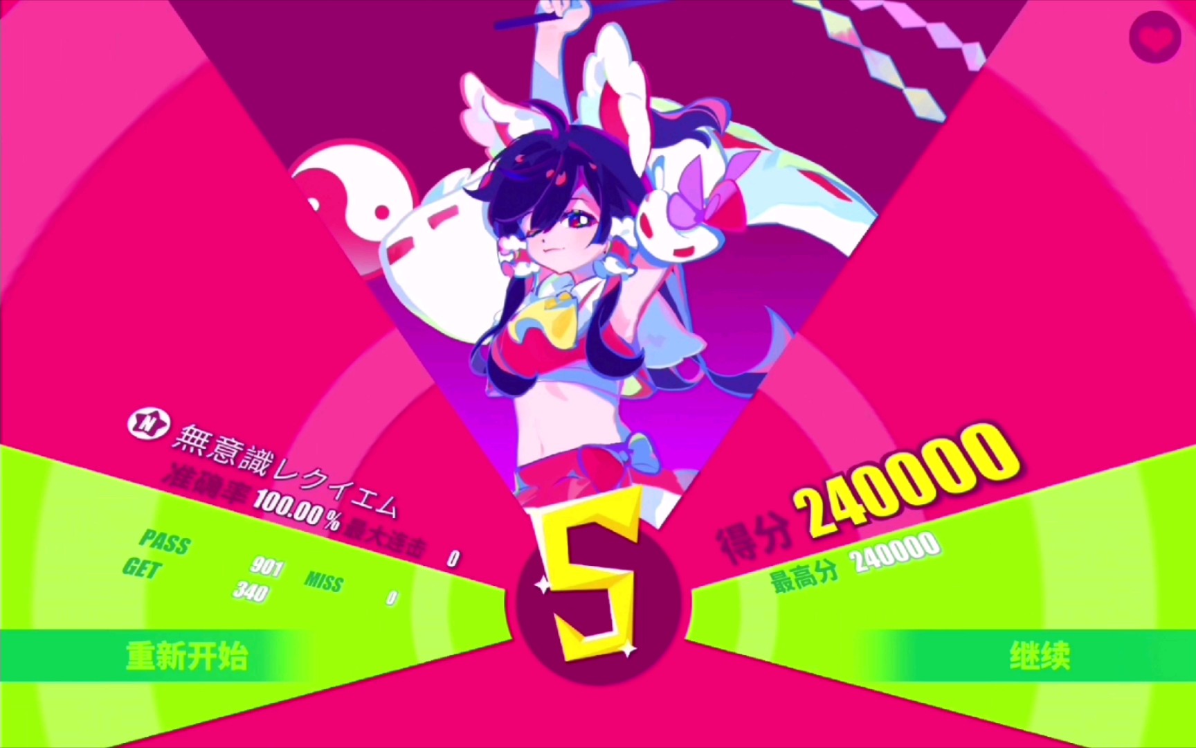 [musedash]無意識レクイエム 东方模式 无b 金s