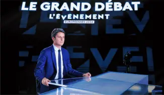 Download Video: 【Gabriel Attal-中译】 Débat avec 乔丹·巴德拉（2024年欧洲议会辩论）