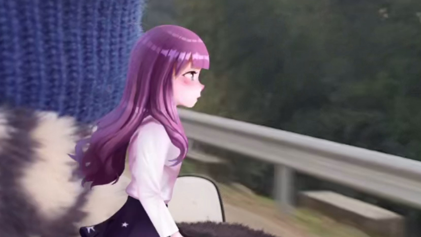 【姜峰咚咚】和眼前这个带着蓝色头发的男人 山间飙车,直播看海