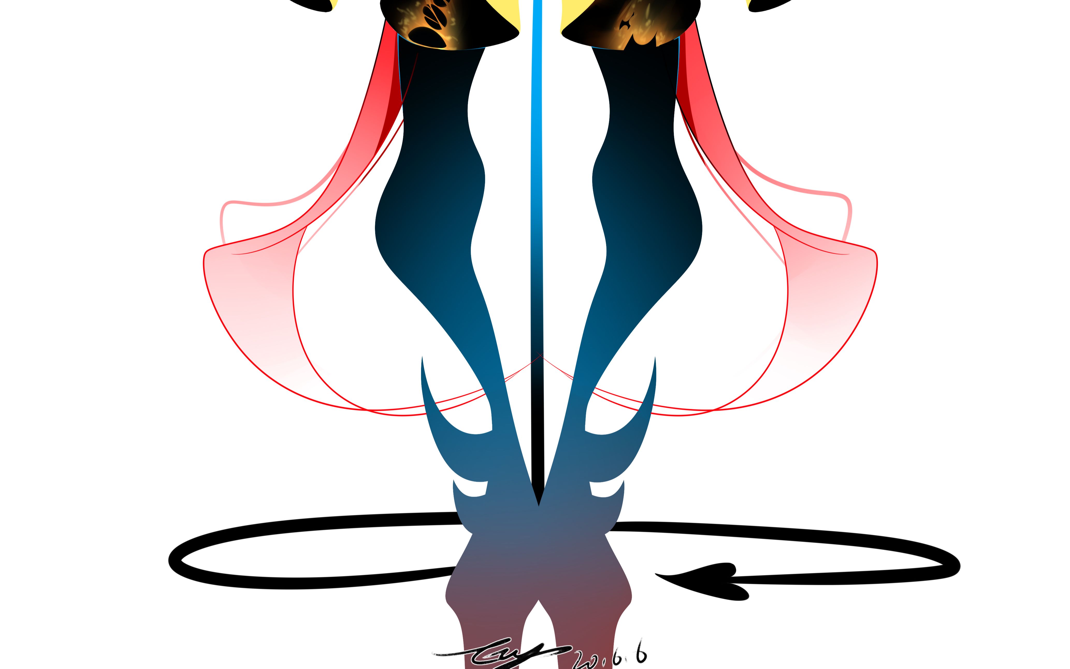 【板绘】人偶练习3-没有尾巴小恶魔