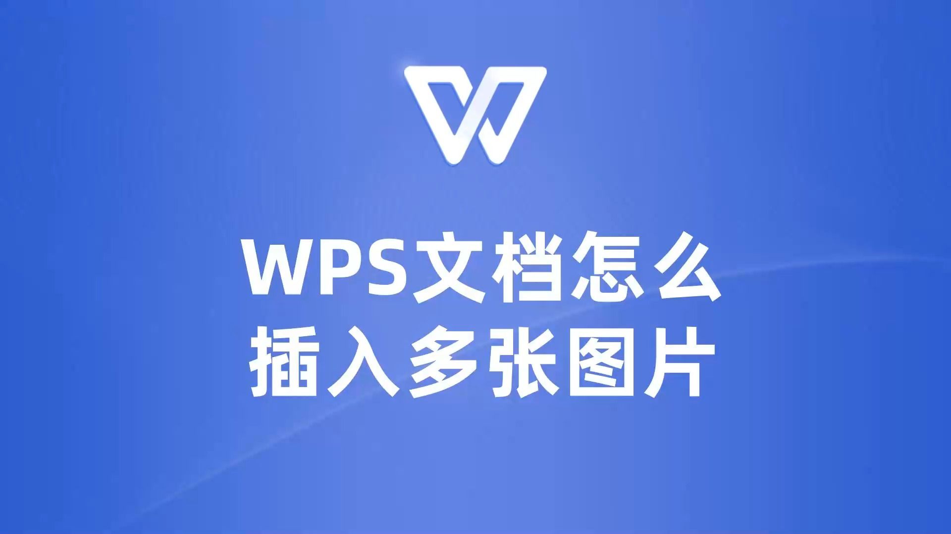 教你如何在WPS文档中轻松插入多张图片!哔哩哔哩bilibili