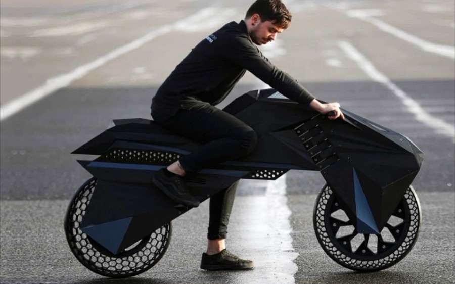 最新款创意摩托车,全车重量只有60斤._哔哩哔哩_bilibili