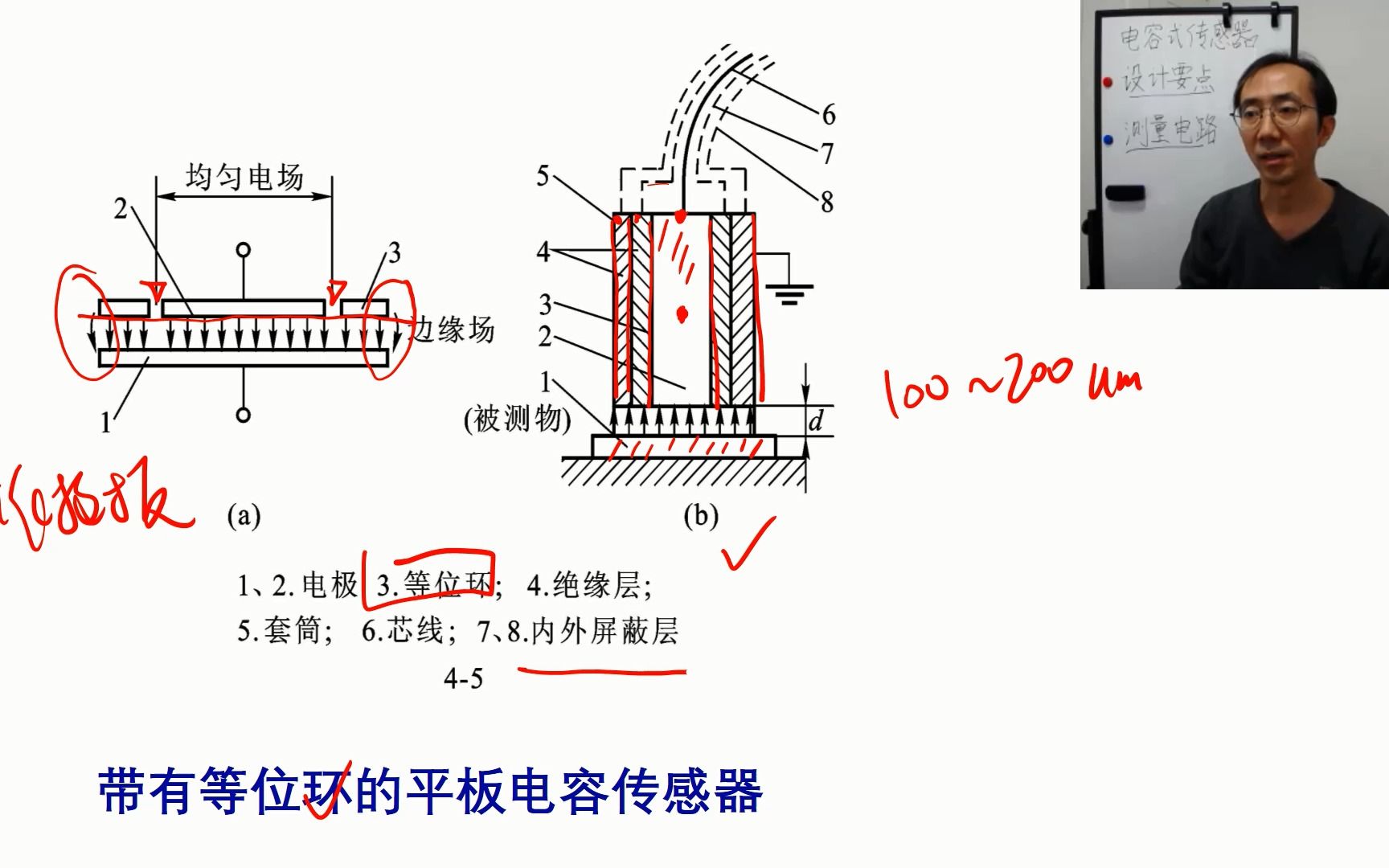 传感器与检测技术 第4章电容式传感器2 | 北京理工大学 白永强哔哩哔哩bilibili