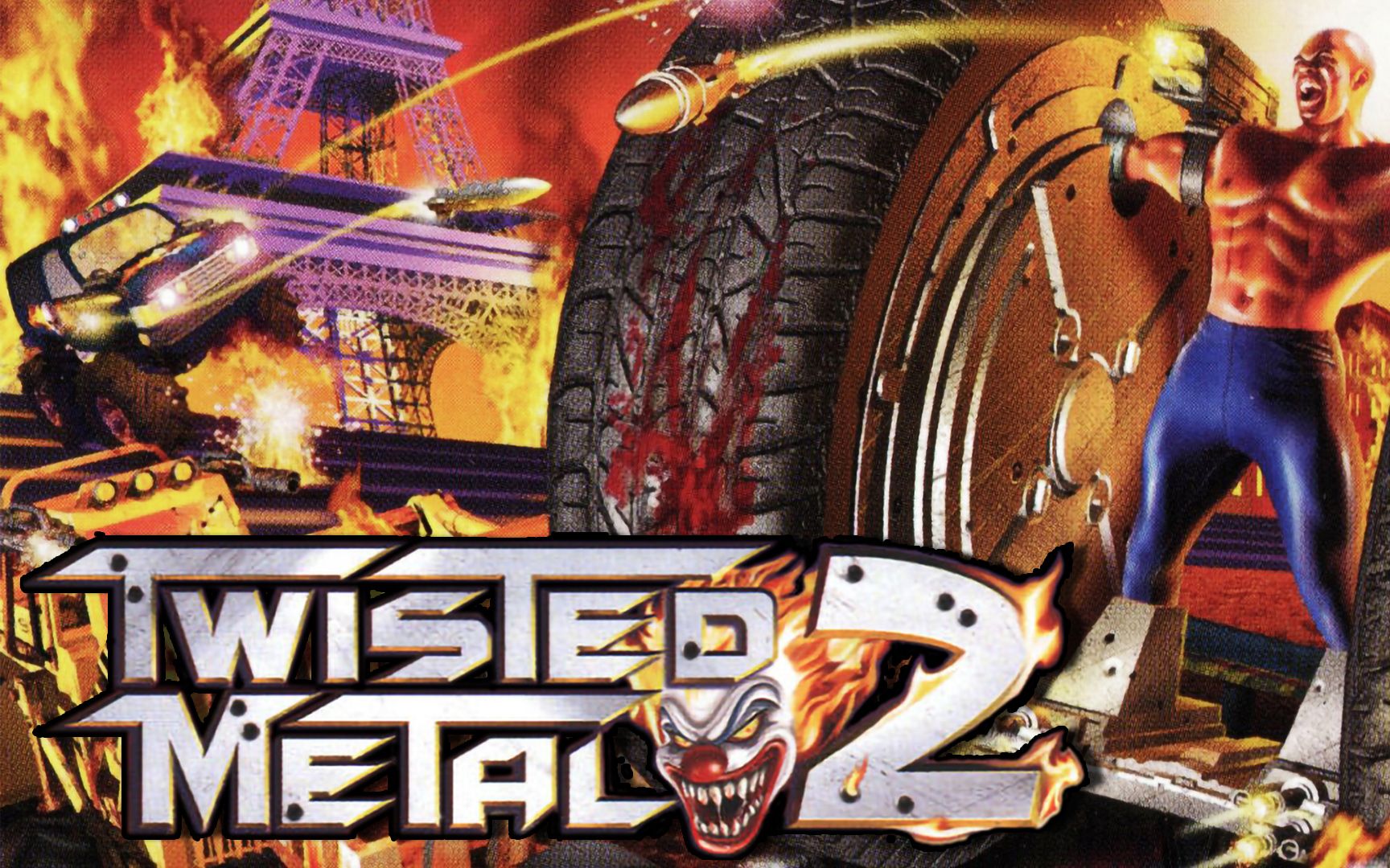 【PS1版】《烈火战车2(Twisted Metal 2)》(1996)游戏视频单机游戏热门视频