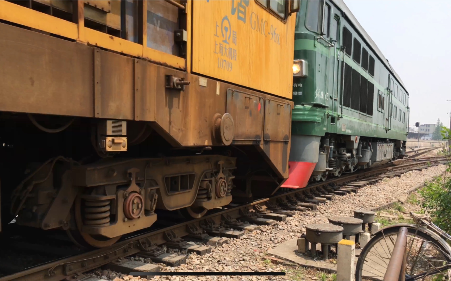 中铁gmc-96x钢轨打磨车组回送昼夜合集