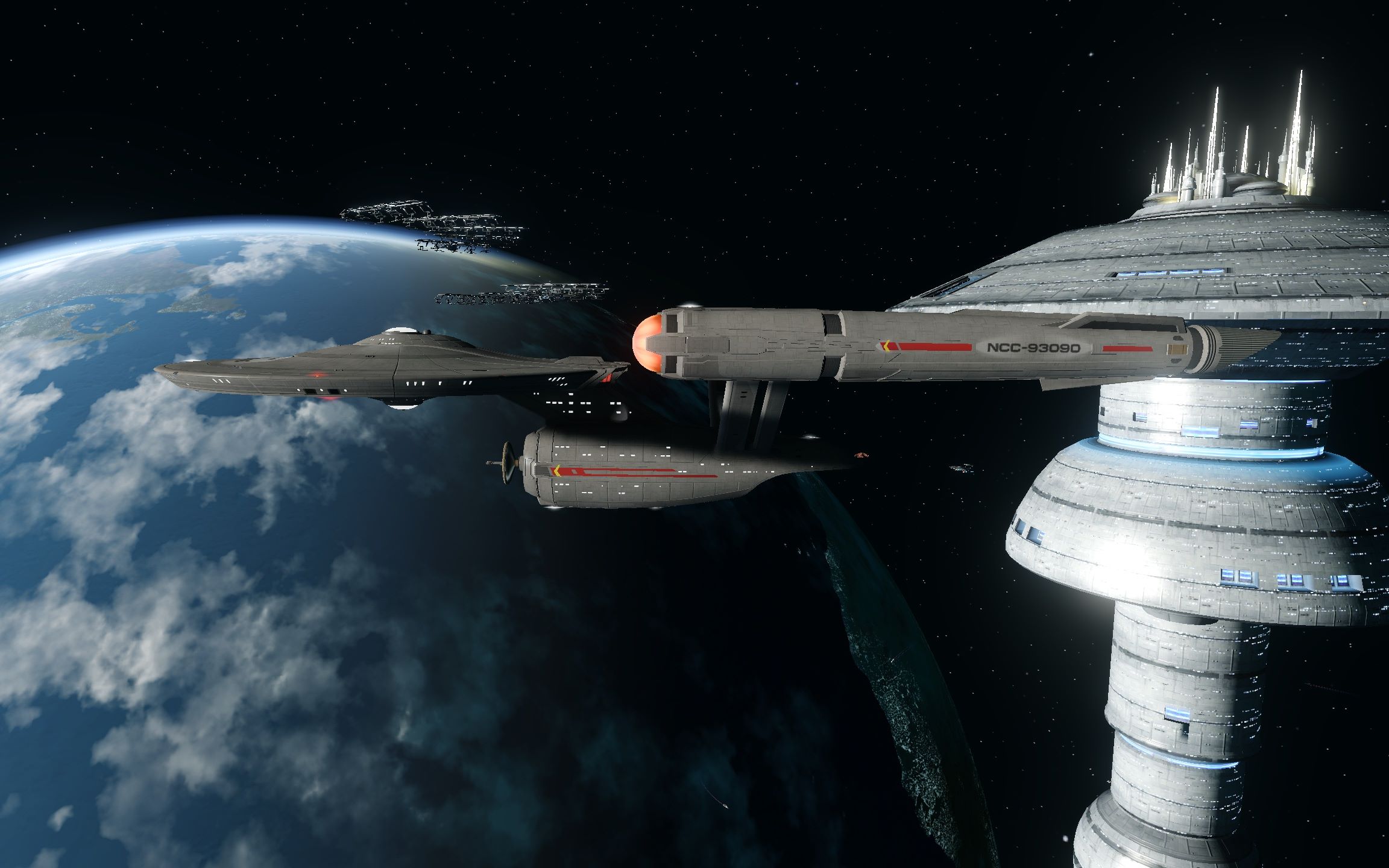 星际迷航ol当宪法级航母装上cannons