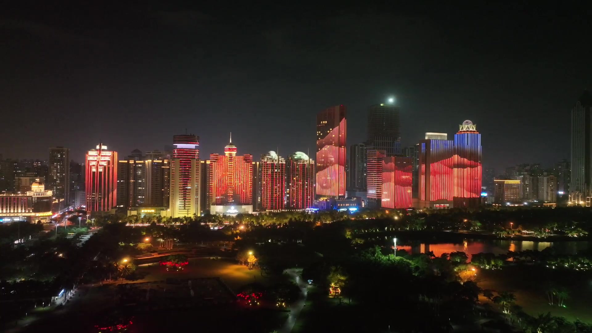 [图]夜景下的滨海大道