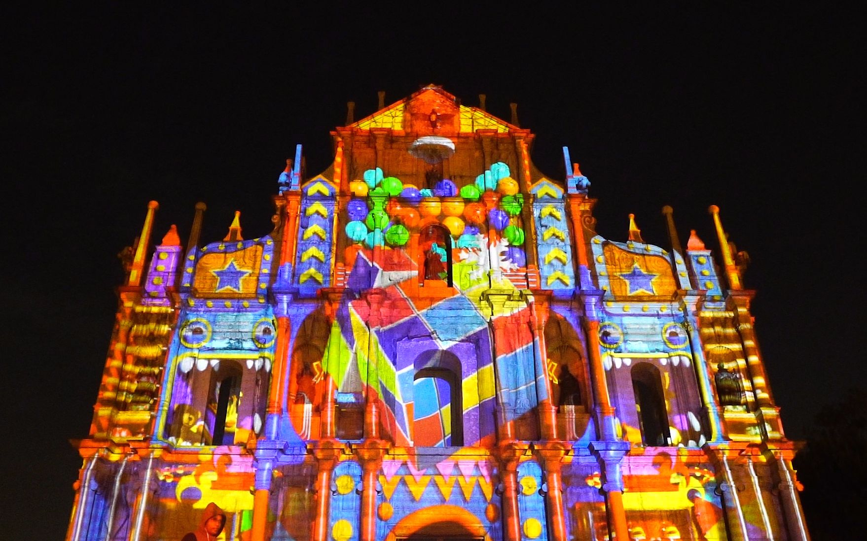 【幻鲨2019年作品】澳门光影节大三巴楼体投影