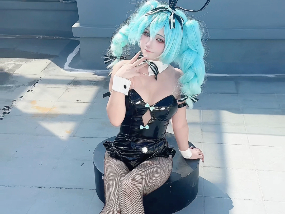 初音未来可爱兔女郎手办cos哔哩哔哩bilibili