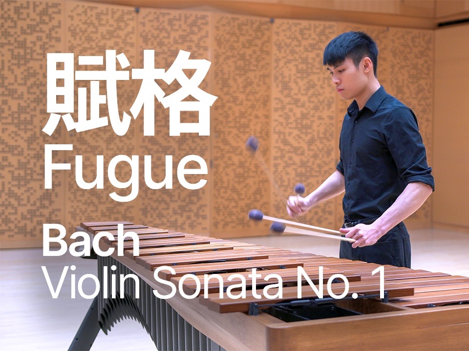 Fugue《赋格》Bach Violin Sonata No. 1 in G Minor(马林巴木琴)哔哩哔哩bilibili