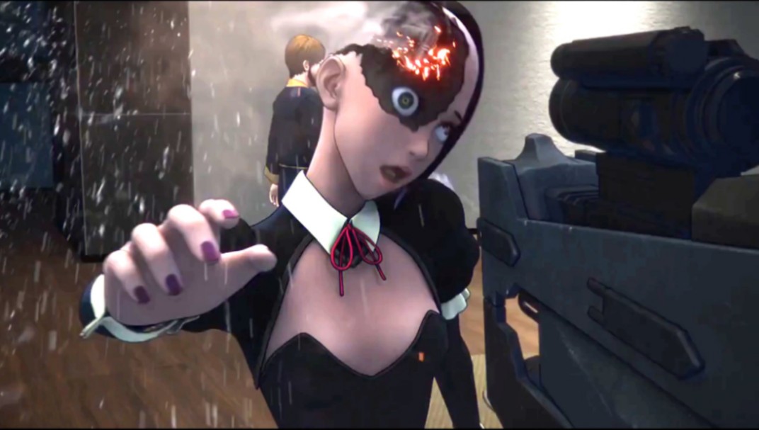 [动漫]机械娘损坏场景 69 (枪击 殴打)