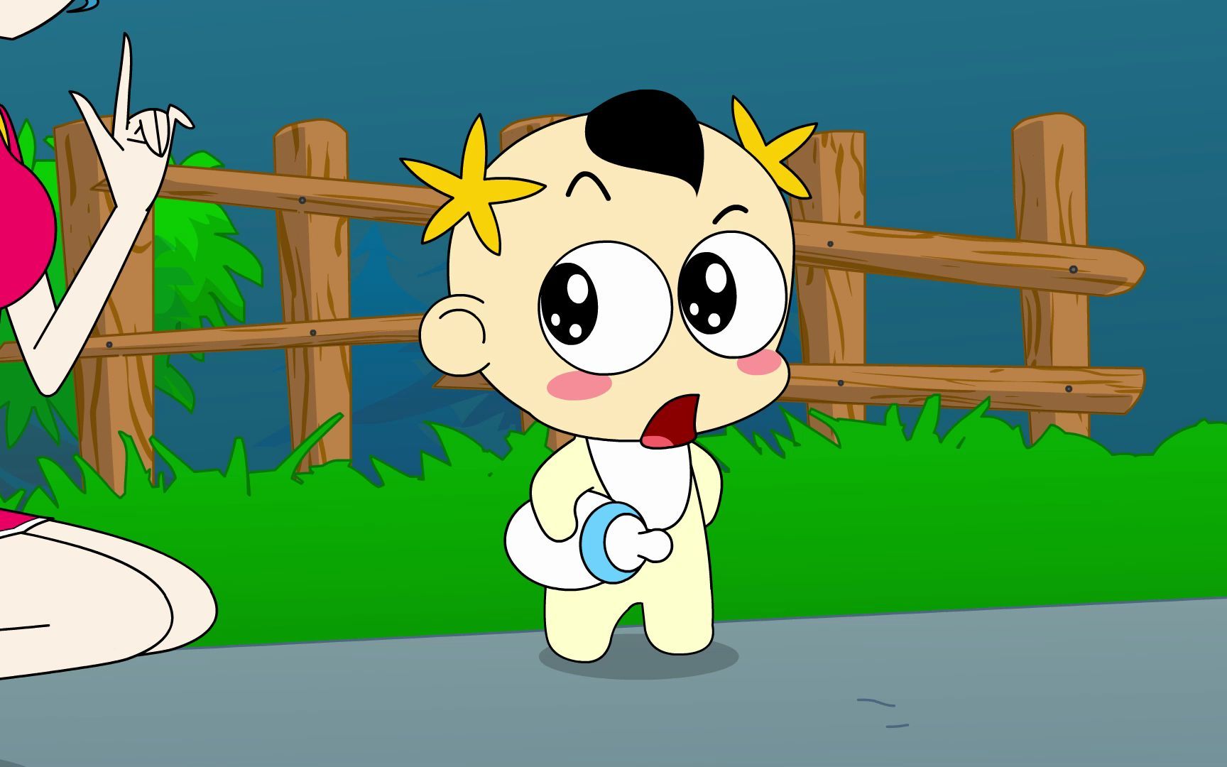 奶瓶小星:招牌动作,搞笑动画短片