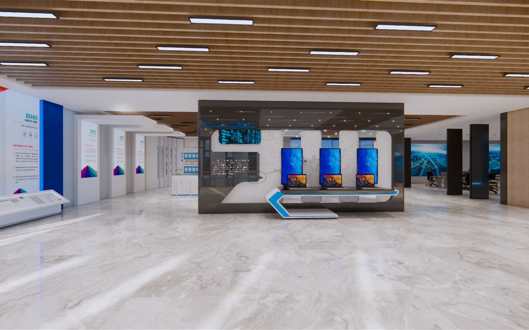 科技公司大堂展厅