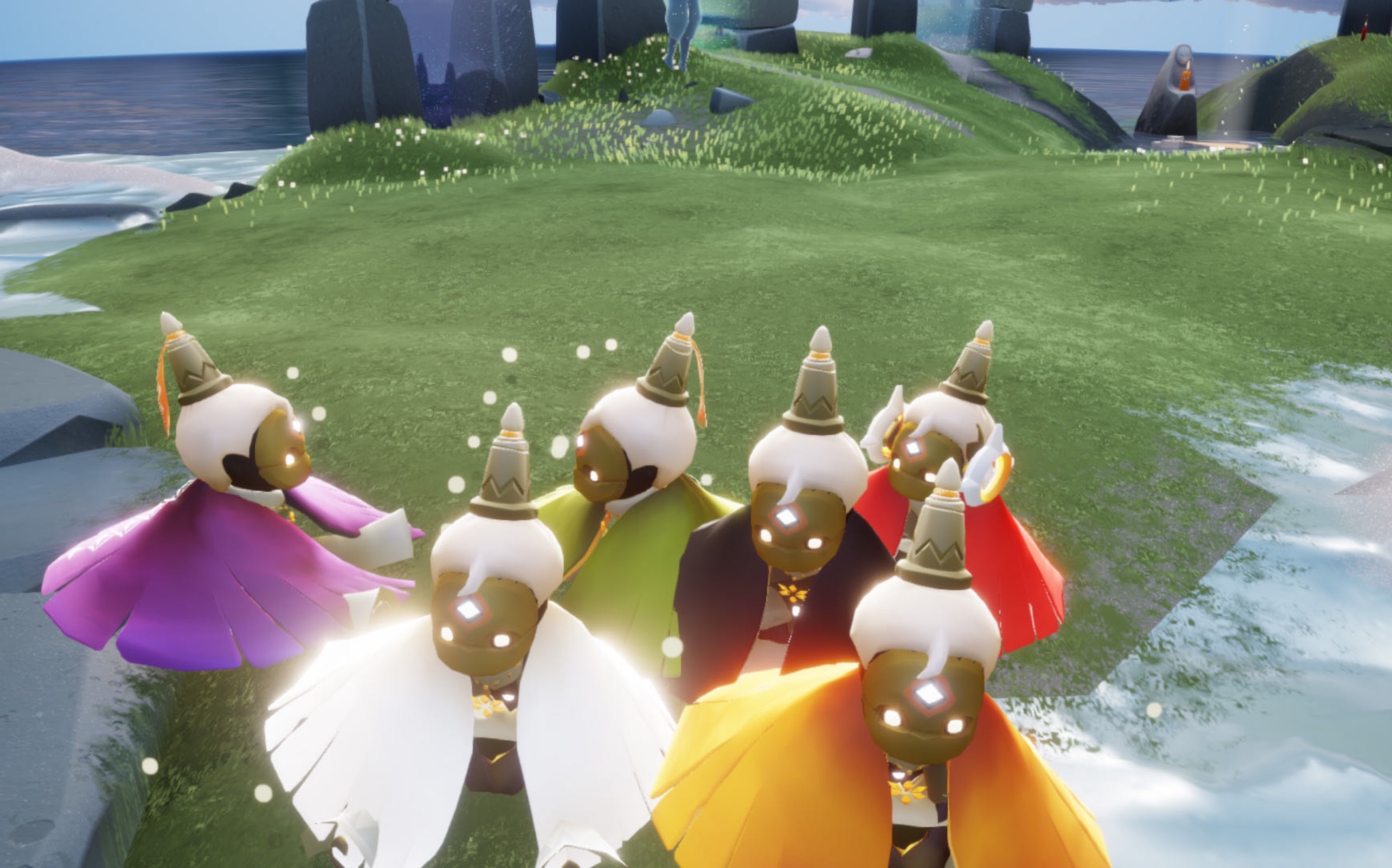 【sky光遇】当模特站姿先祖回归后……甜筒冰淇淋头竟然比狐狸面具还