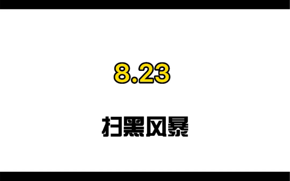 8.23:扫黑风暴全集外泄哔哩哔哩bilibili