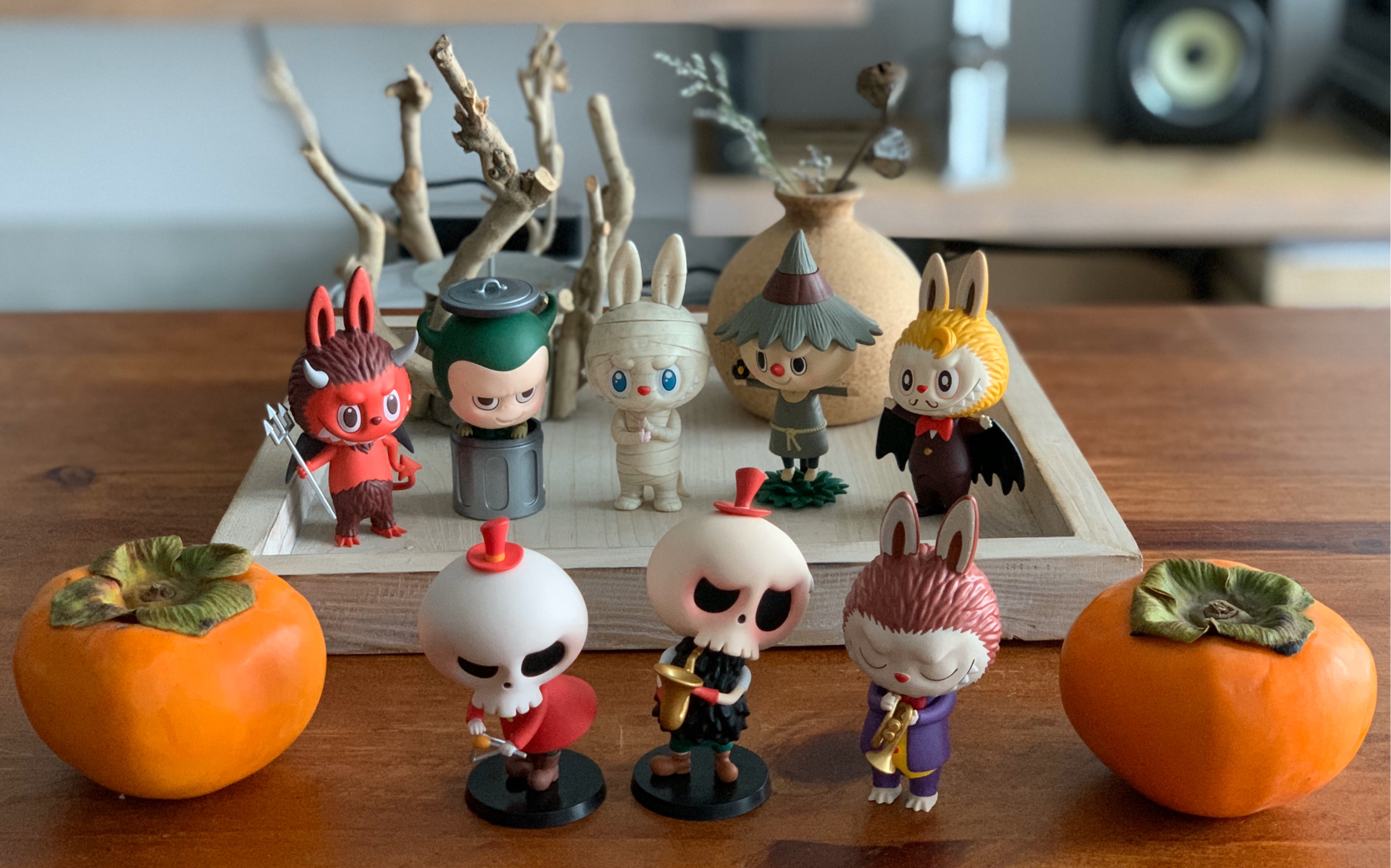 万圣节快到了 来个labubu全家福