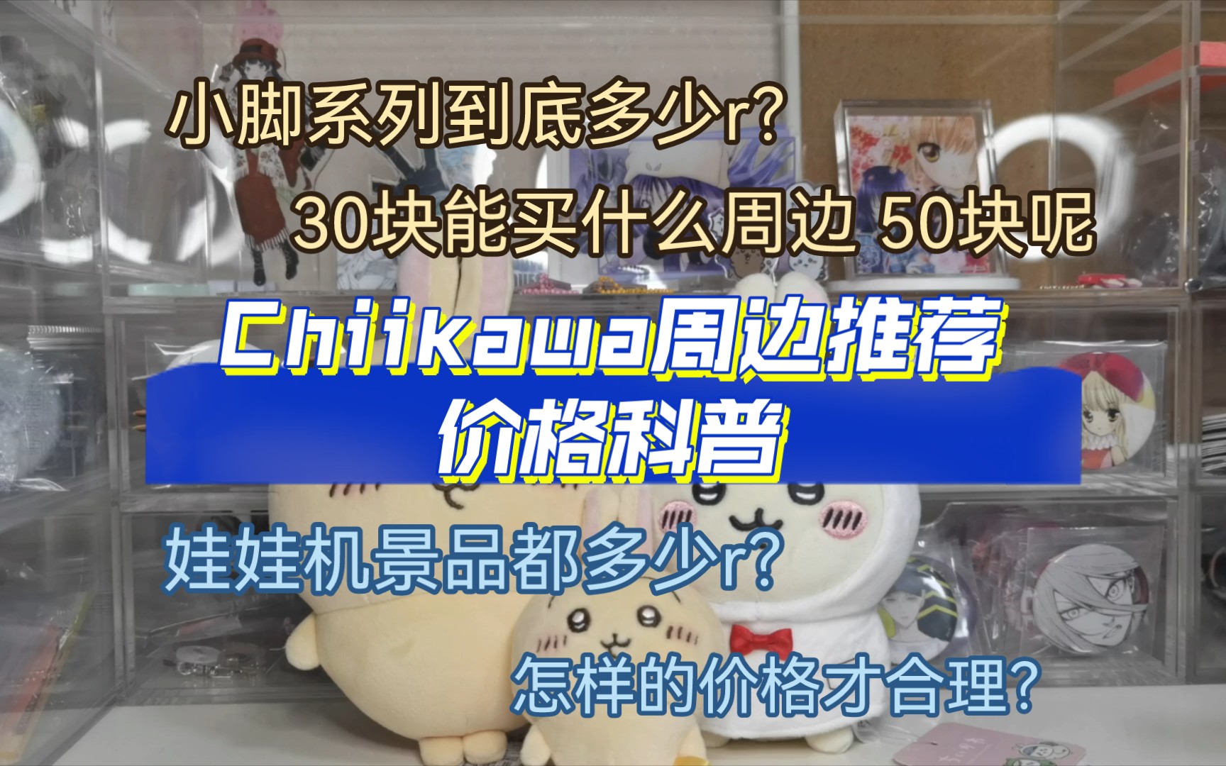 【干货向】chiikawa周边价格区间推荐|30r50r都能买到什么ckw|小脚挂件公仔到底多少r|一个视频告诉你哔哩哔哩bilibili