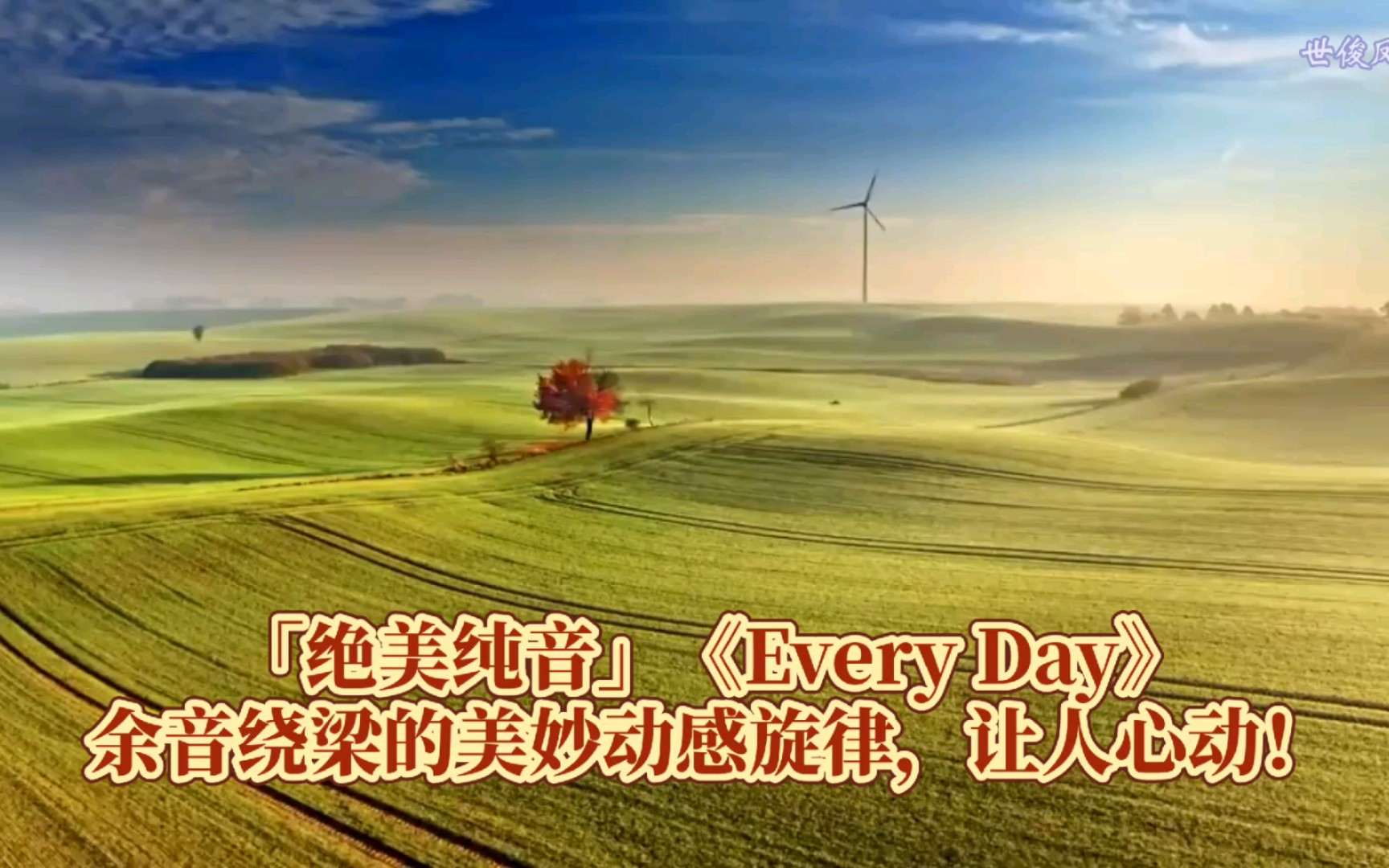 [图]「绝美纯音」《Every Day》余音绕梁的美妙动感旋律，让人心动！4K