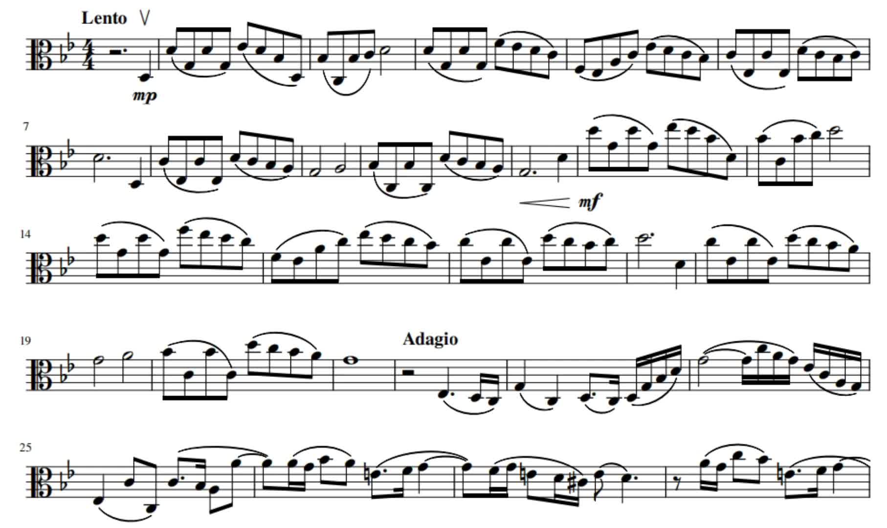 赠谱--辛德勒的名单 中提琴谱