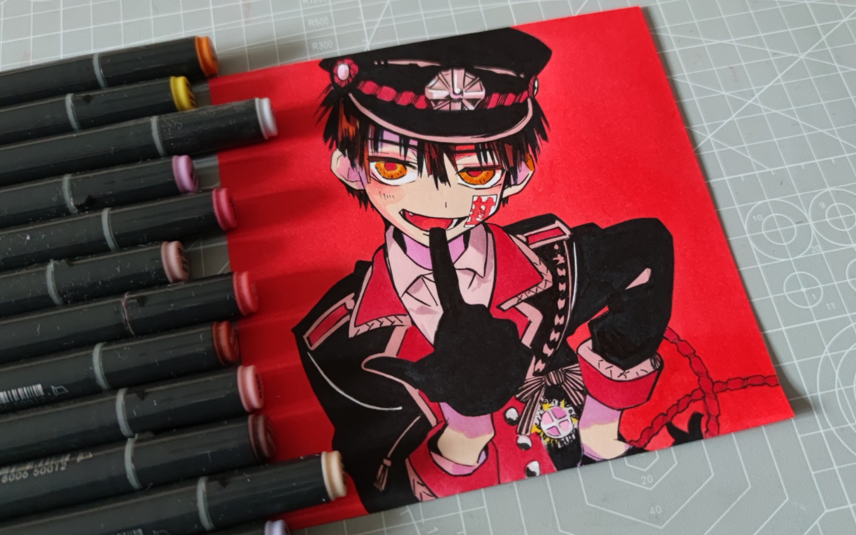 【马克笔手绘】地缚少年花子君!_哔哩哔哩_bilibili