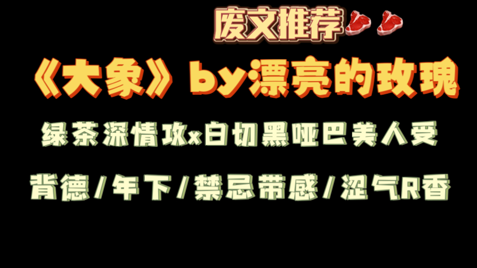 【废文推荐】《大象》by漂亮的玫瑰txt全文未删减番外哔哩哔哩bilibili