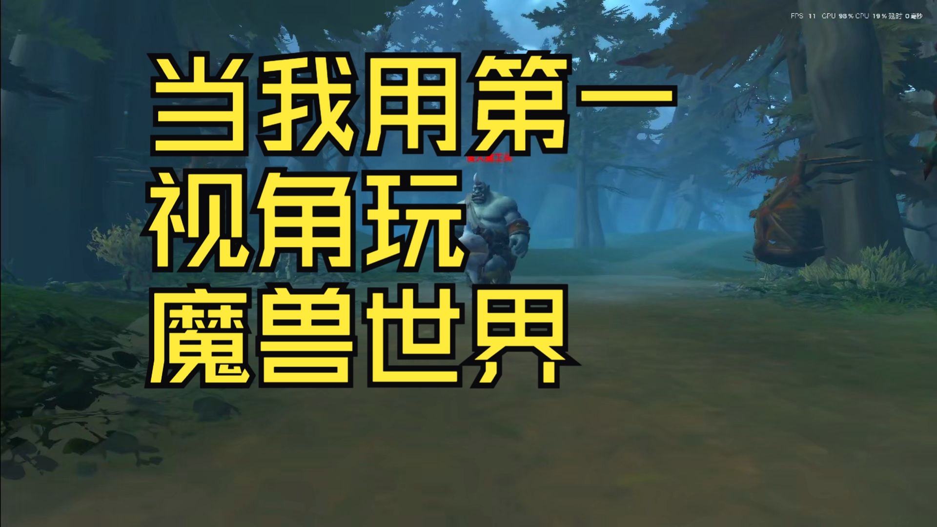 当我开始用第一人称视角玩魔兽世界 像是换了个游戏网络游戏热门视频