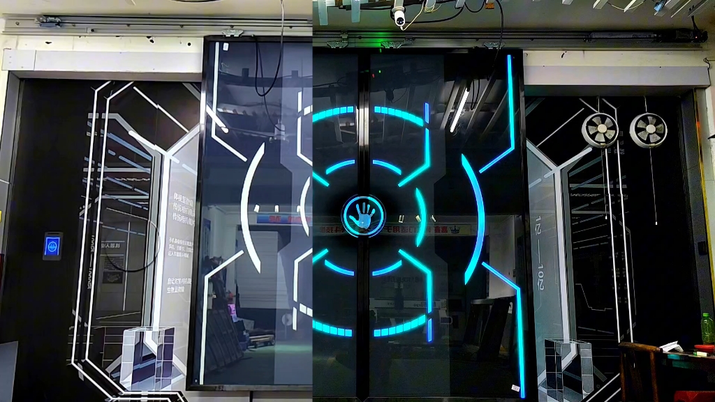 江西手掌互动门 科技感自动门制作设计网红电竞门 感应门