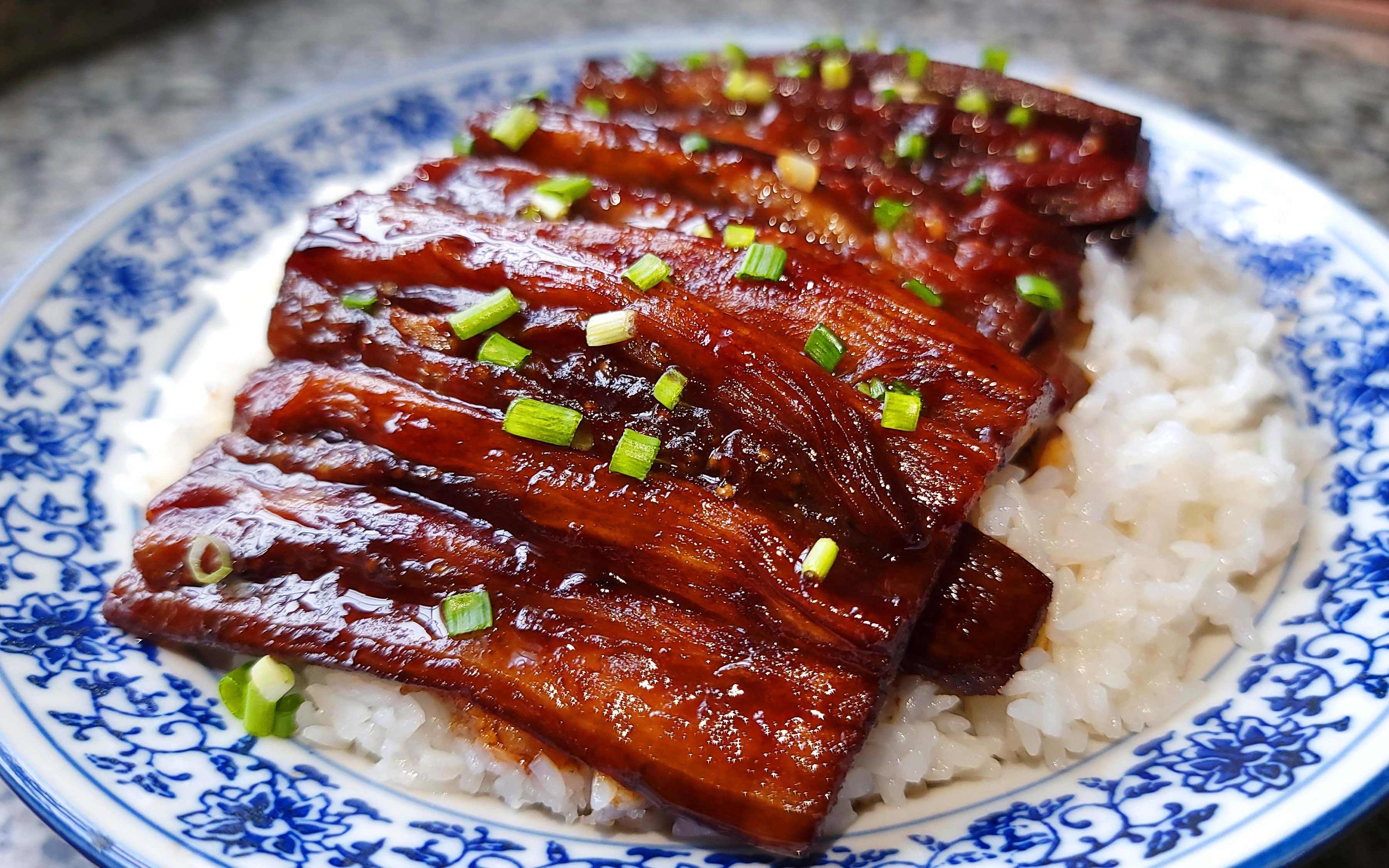 家常菜照烧茄子盖饭茄子软糯酱汁浓郁这样做比吃肉还香