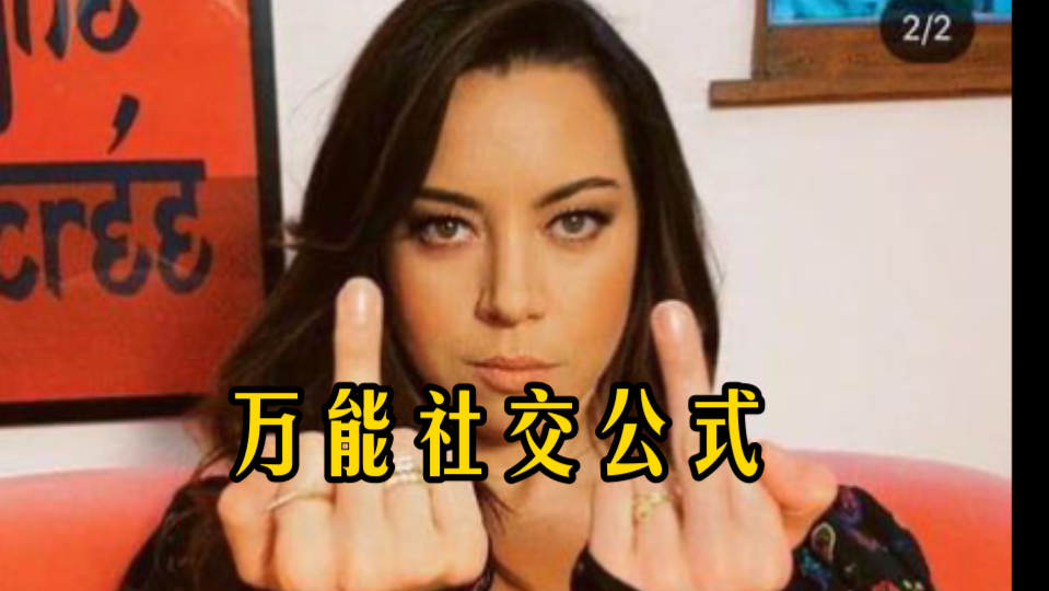 Aubrey plaza示范万能社交公式哔哩哔哩bilibili