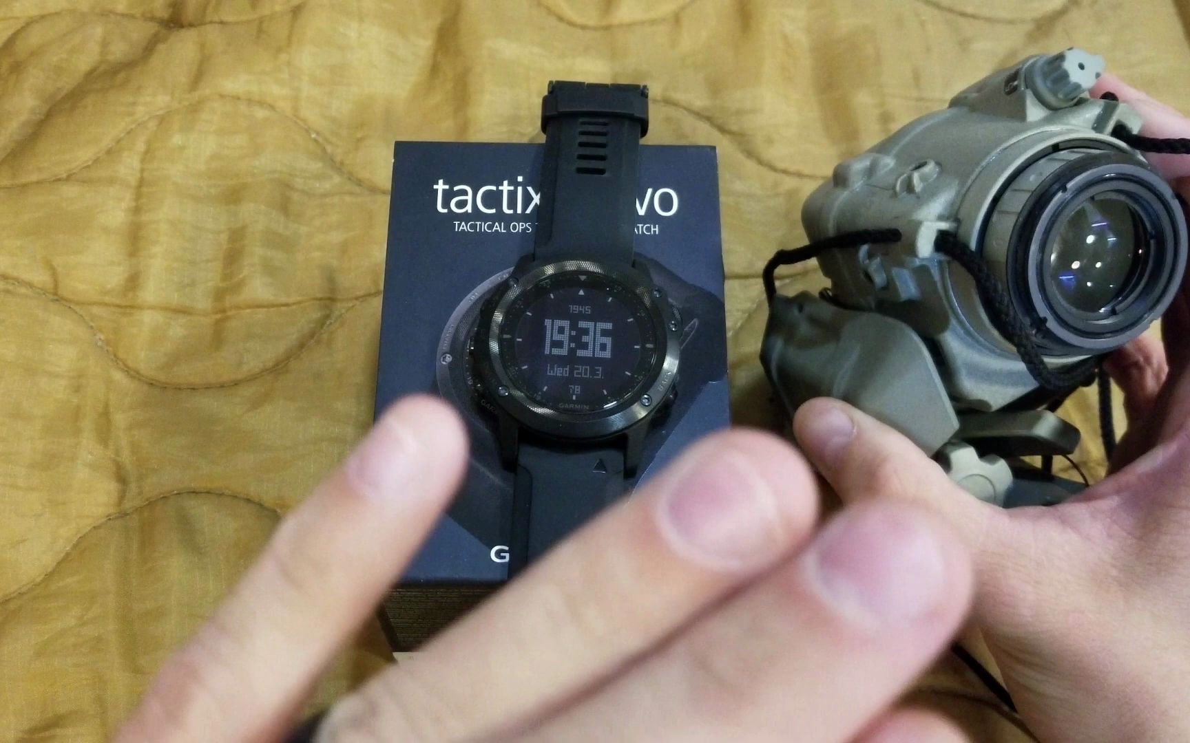 【Garmin Tactix Bravo】用PSQ20B热融合夜视仪看智能手表是不是弄错了什么(轻小说标题)哔哩哔哩bilibili